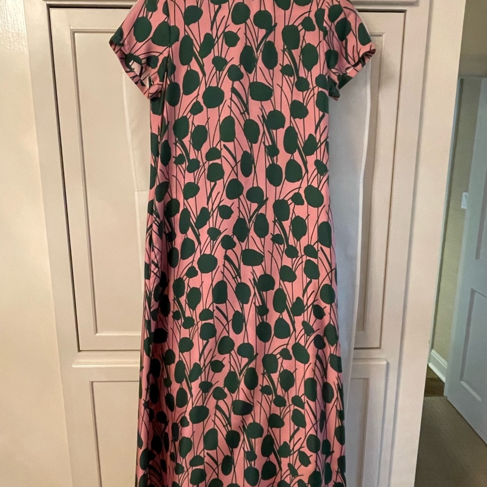 La Double K silk dress.